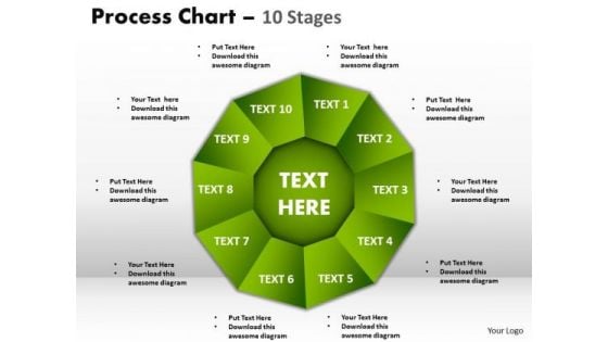 Business Diagram Process Chart 10 Stages Marketing Diagram