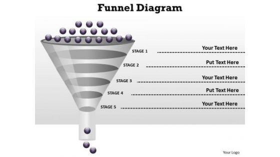 Business Diagram Process Flow Funnel Diagram Sales Diagram