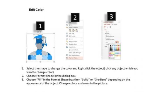 Business Diagram Puzzle Academic Human Icon Presentation Template