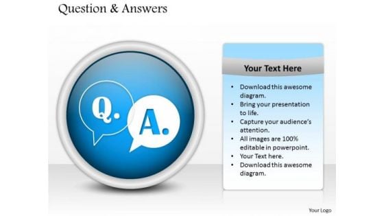 Business Diagram Question And Answers Round Business Cycle Diagram