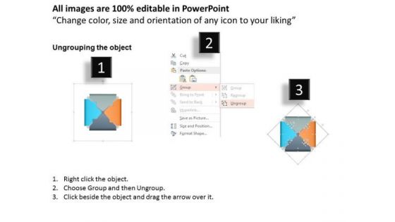 Business Diagram Rectangle Showing Four Steps With Icons Presentation Slide Template