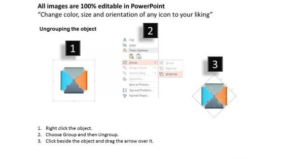 Business Diagram Rectangle Showing Four Steps With Icons Presentation Template