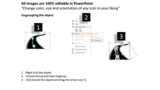 Business Diagram Road Mapping Concept Image With Timeline Presentation Template Slide02