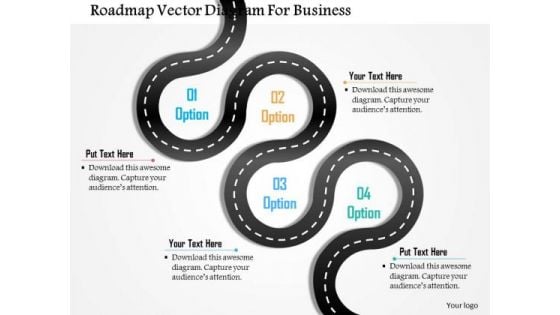 Business Diagram Roadmap Vector Diagram For Business Presentation Template