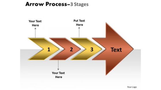 Business Diagram Sales Diagram Arrow Process 3 Stages Business Cycle Diagram