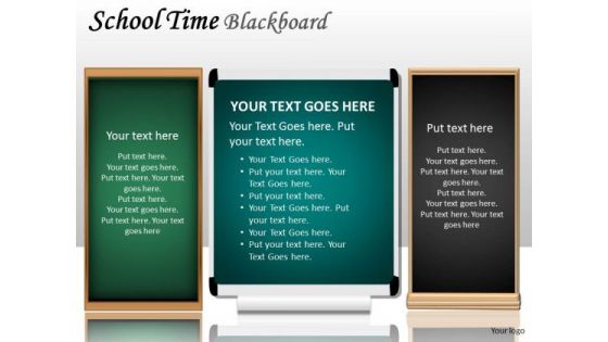 Business Diagram School Time Blackboard Marketing Diagram