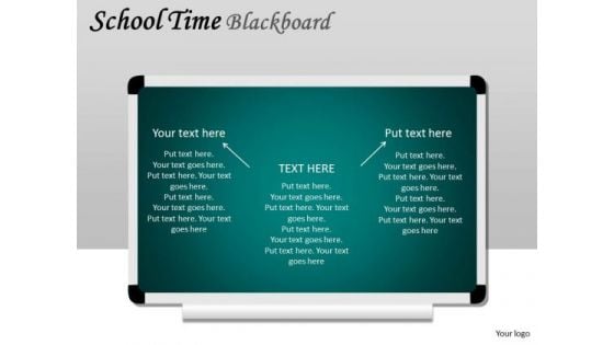 Business Diagram School Time Blackboard Sales Diagram Business Diagram School Time Blackboard Sales Diagram