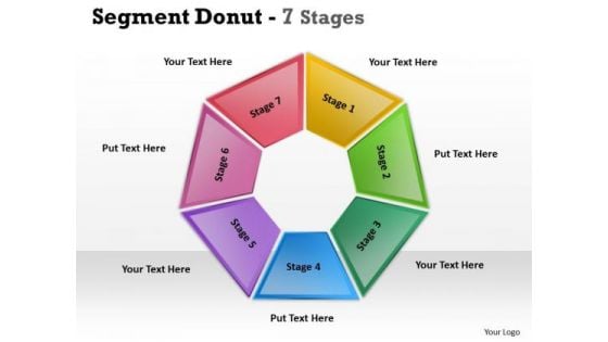 Business Diagram Segment Donut Stages 7 Diagram Consulting Diagram