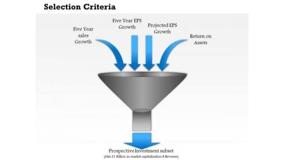 Business Diagram Selection Criteria PowerPoint Ppt Presentation