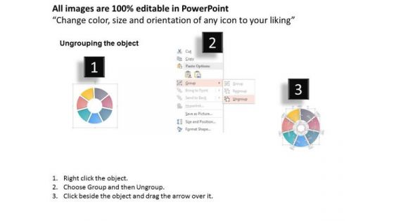 Business Diagram Seven Icons With Circle Diagram Presentation Template