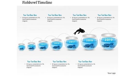 Business Diagram Seven Staged Fish Bowl Diagram Presentation Template