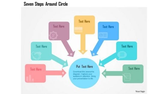 Business Diagram Seven Steps Around Circle Presentation Template