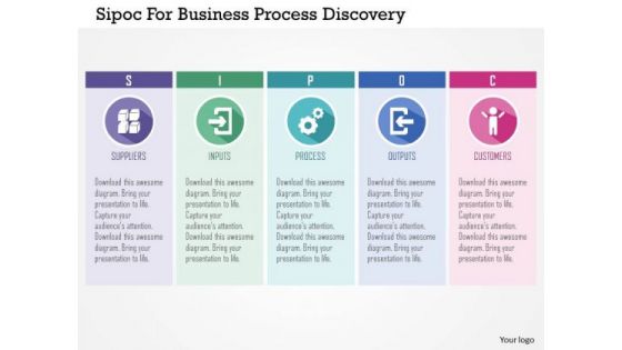 Business Diagram Sipoc For Business Process Discovery Presentation Template