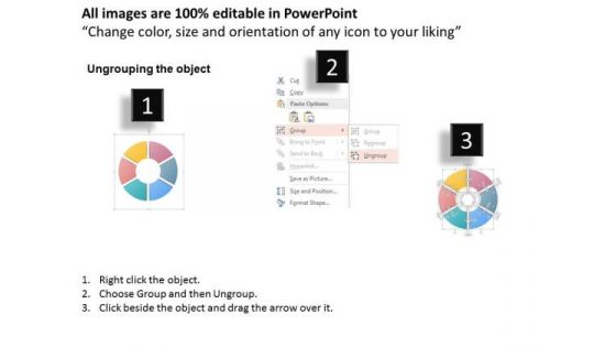 Business Diagram Six Icons With Circle Diagram Presentation Template