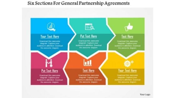 Business Diagram Six Sections For General Partnership Agreements Presentation Template Business Diagram Six Sections For General Partnership Agreements Presentation Template