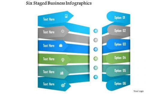 Business Diagram Six Staged Business Infographics Presentation Template