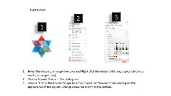 Business Diagram Six Staged Colored Star Icon Diagram PowerPoint Template