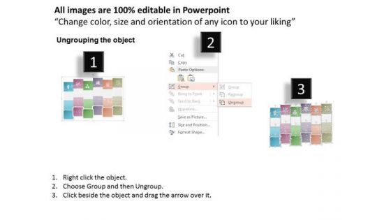 Business Diagram Six Steps Infographics With Icons Presntation Template