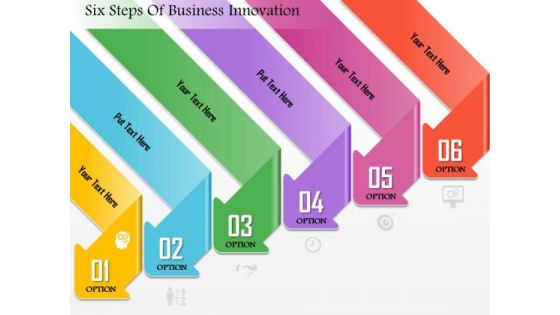 Business Diagram Six Steps Of Business Innovation Presentation Template