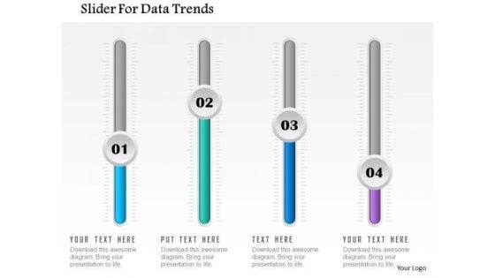 Business Diagram Slider For Data Trends Presentation Template