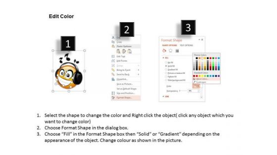 Business Diagram Smiley Face Icons Presentation Template