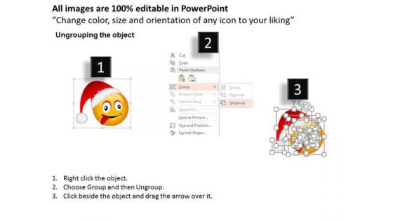 Business Diagram Smiley Funny Face Icons Presentation Template