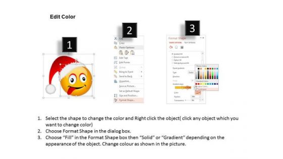 Business Diagram Smiley Funny Face Icons Presentation Template