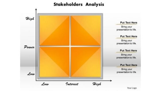 Business Diagram Stakeholders Analysis PowerPoint Ppt Presentation