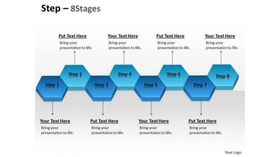 Business Diagram Step 8 Stages Marketing Diagram