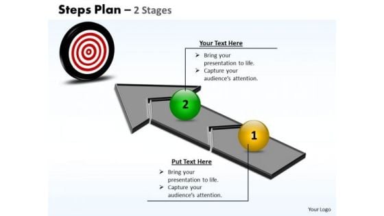 Business Diagram Steps Plan 2 Stages