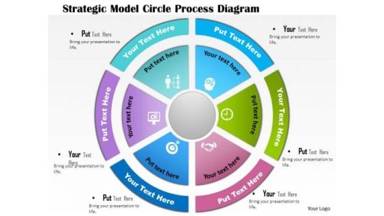 Business Diagram Strategic Model Circle Process Diagram Presentation Slide Template