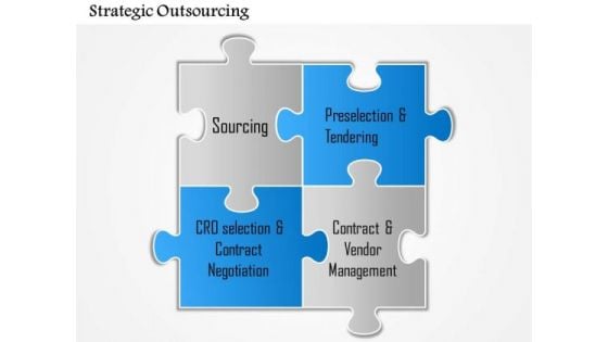 Business Diagram Strategic Outsourcing PowerPoint Ppt Presentation