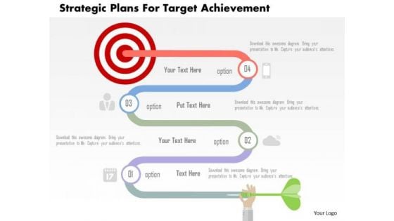 Business Diagram Strategic Plans For Target Achievement Presentation Template