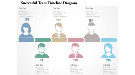 Business Diagram Successfull Team Timeline Diagram Presentation Template