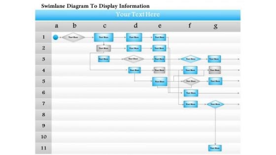 Business Diagram Swimlane Diagram To Display Information Presentation Template