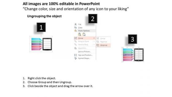 Business Diagram Tablet With Icons For Analysis Presentation Template