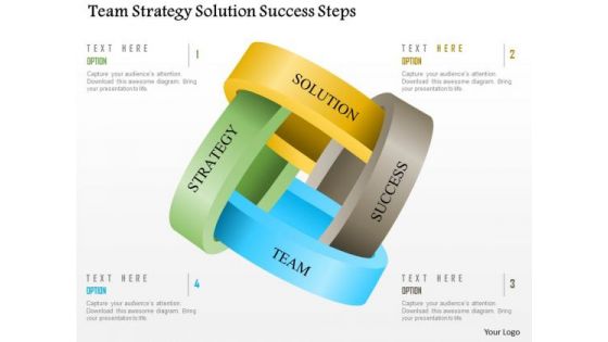 Business Diagram Team Strategy Solution Success Steps Presentation Template