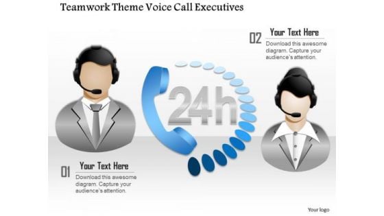 Business Diagram Teamwork Theme Voice Call Executives Presentation Template Business Diagram Teamwork Theme Voice Call Executives Presentation Template