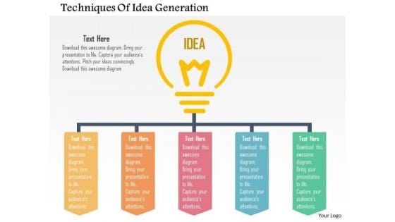 Business Diagram Techniques Of Idea Generation Presentation Template