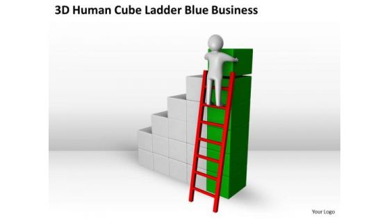 Business Diagram Templates Ladder Blue PowerPoint Ppt Backgrounds For Slides