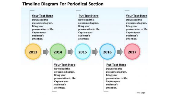 Business Diagram Templates Periodical Section PowerPoint Backgrounds For Slides