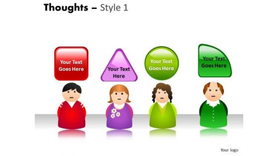 Business Diagram Thoughts Style 1 Strategy Diagram