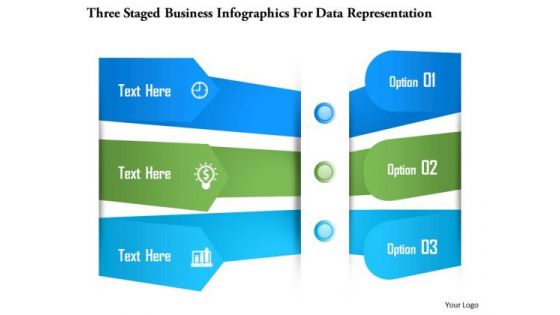 Business Diagram Three Staged Business Infographics For Data Representation Presentation Template