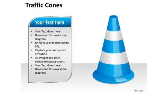 Business Diagram Traffic Cones Mba Models And Frameworks