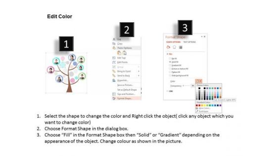 Business Diagram Tree With Team Icons Presentation Template