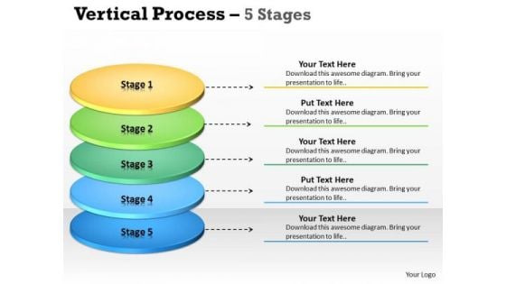 Business Diagram Vertical Process 5 Stages Diagram Consulting Diagram