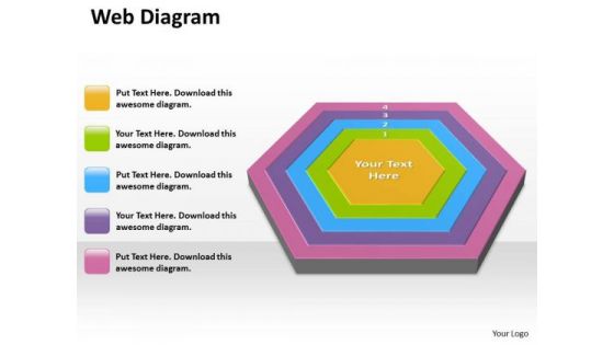 Business Diagram Web Diagram Ppt Diagrams Templates Business Framework Model