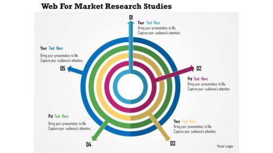 Business Diagram Web For Market Research Studies Presentation Template