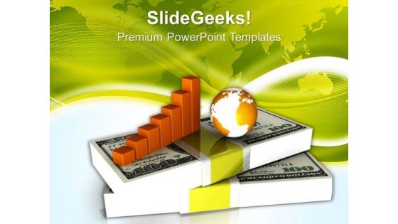 Business Diagram With Dollars And Globe PowerPoint Templates Ppt Backgrounds For Slides 0213