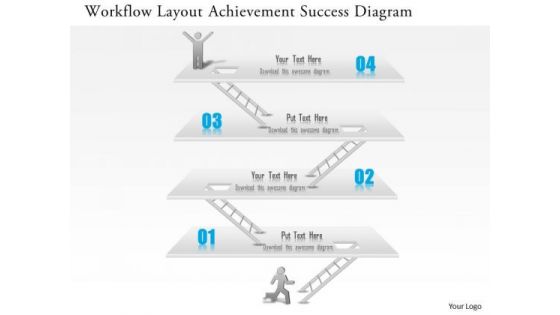 Business Diagram Workflow Layout Achievement Success Diagram Presentation Template